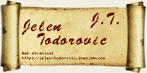Jelen Todorović vizit kartica